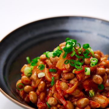 Natto Kimchi in a bowl
