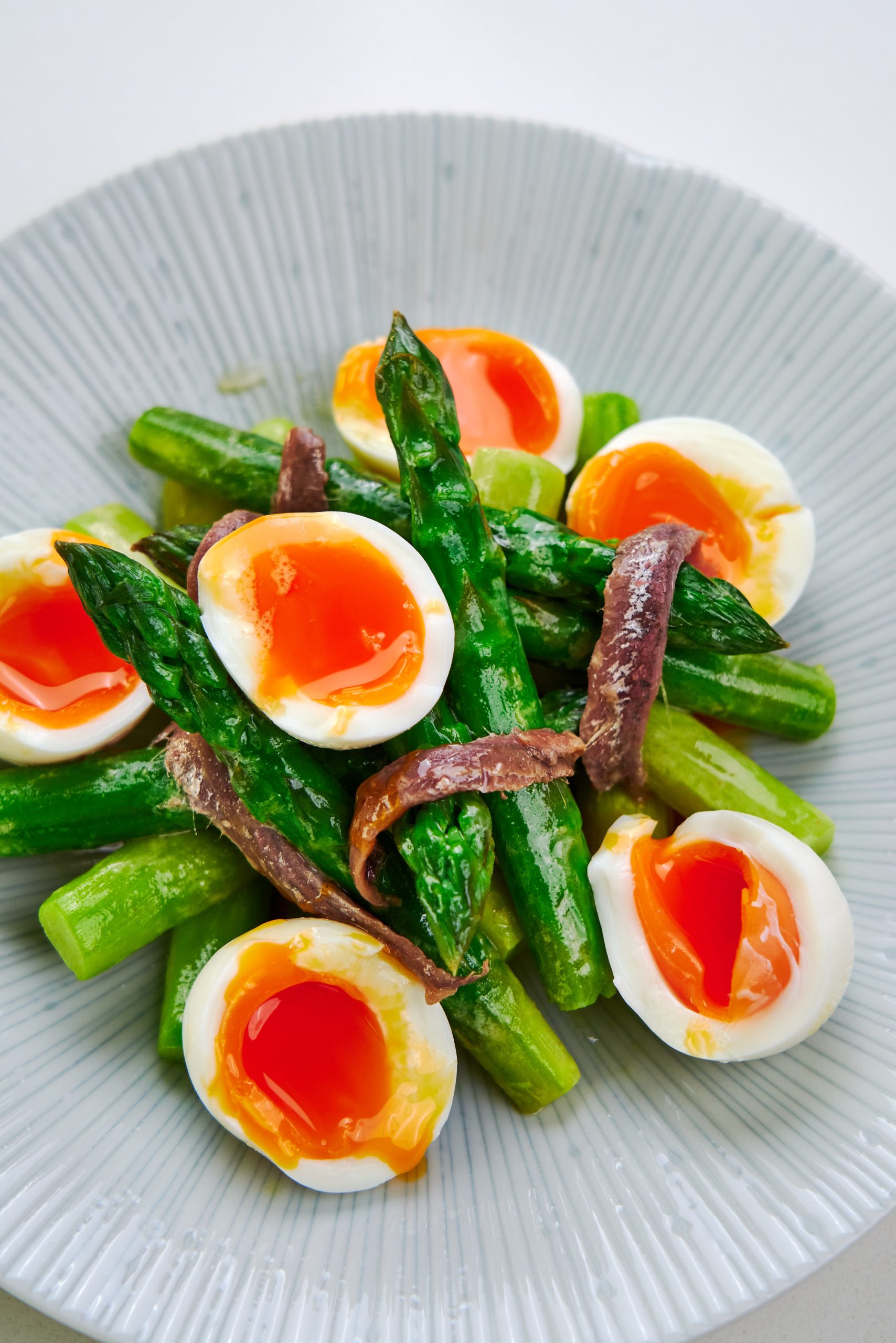 Asparagus, Egg, & Anchovy Salad