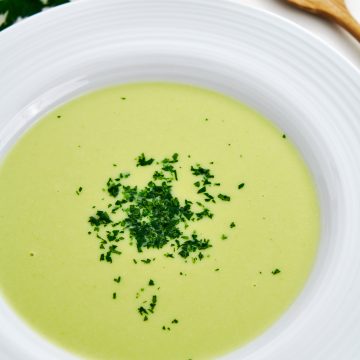 Cream of Asparagus Soup ready to eat