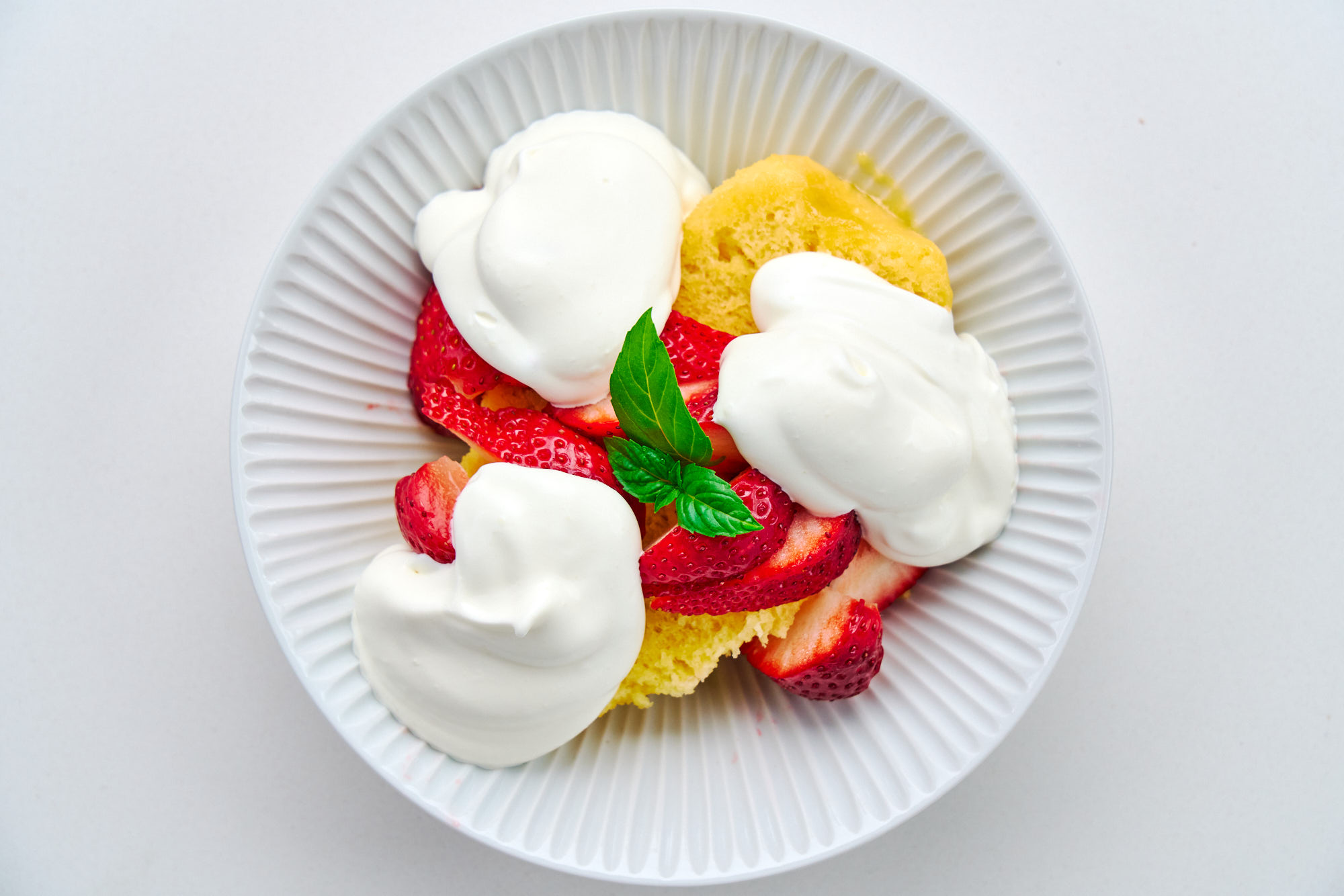 Strawberry Whipped Cream Mug with Straw