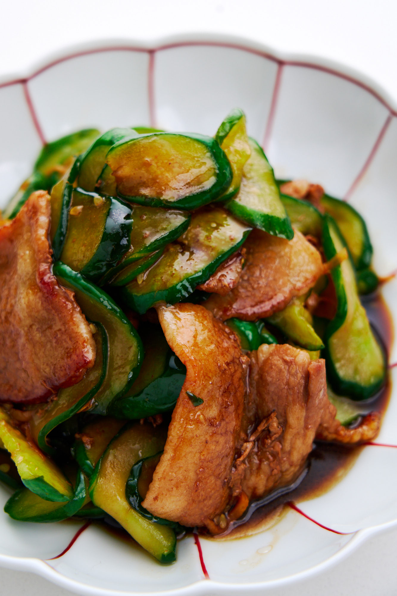 Tangy Cucumber & Pork Belly Stir-fry from above.