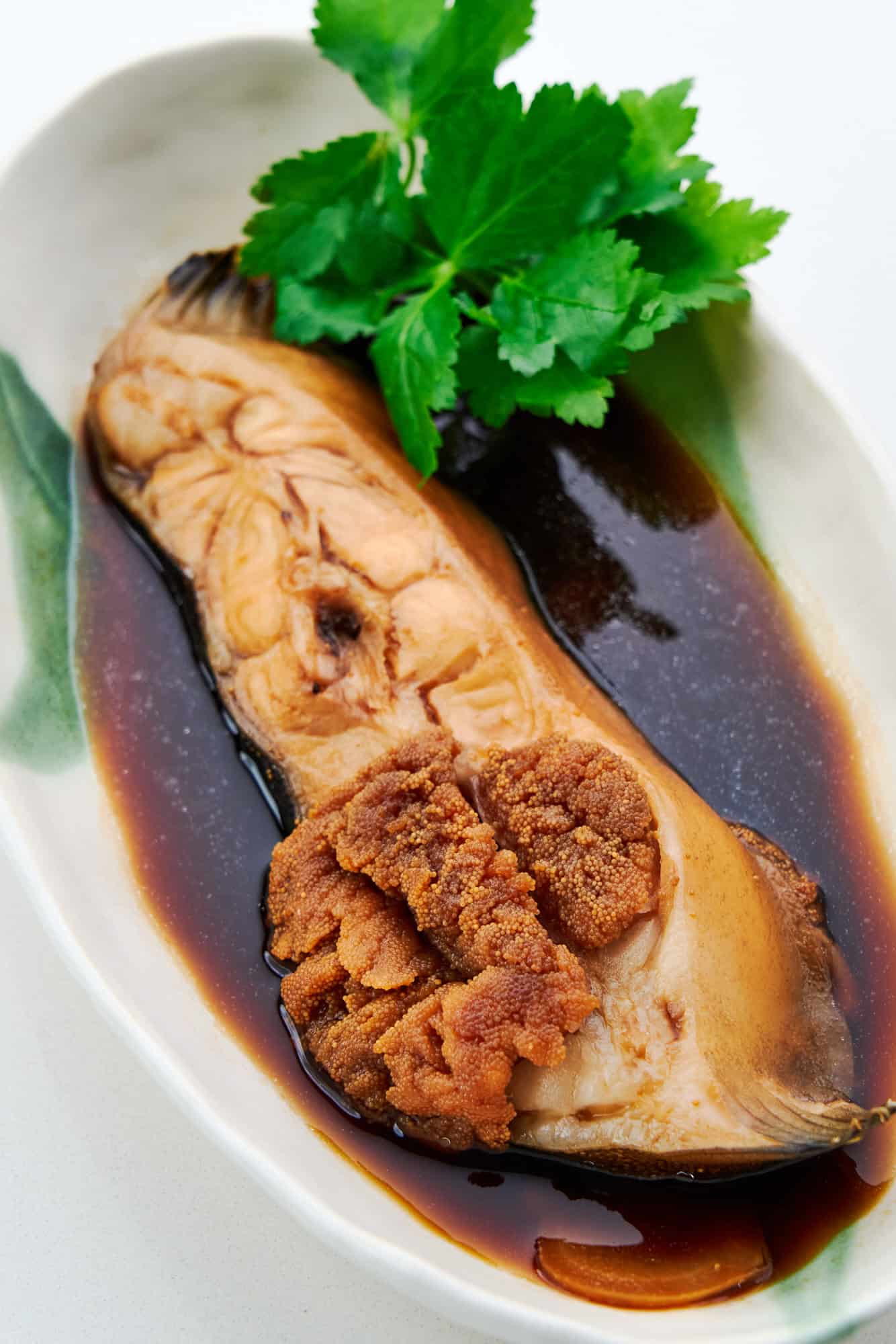 Soy sauce and ginger flounder from above.