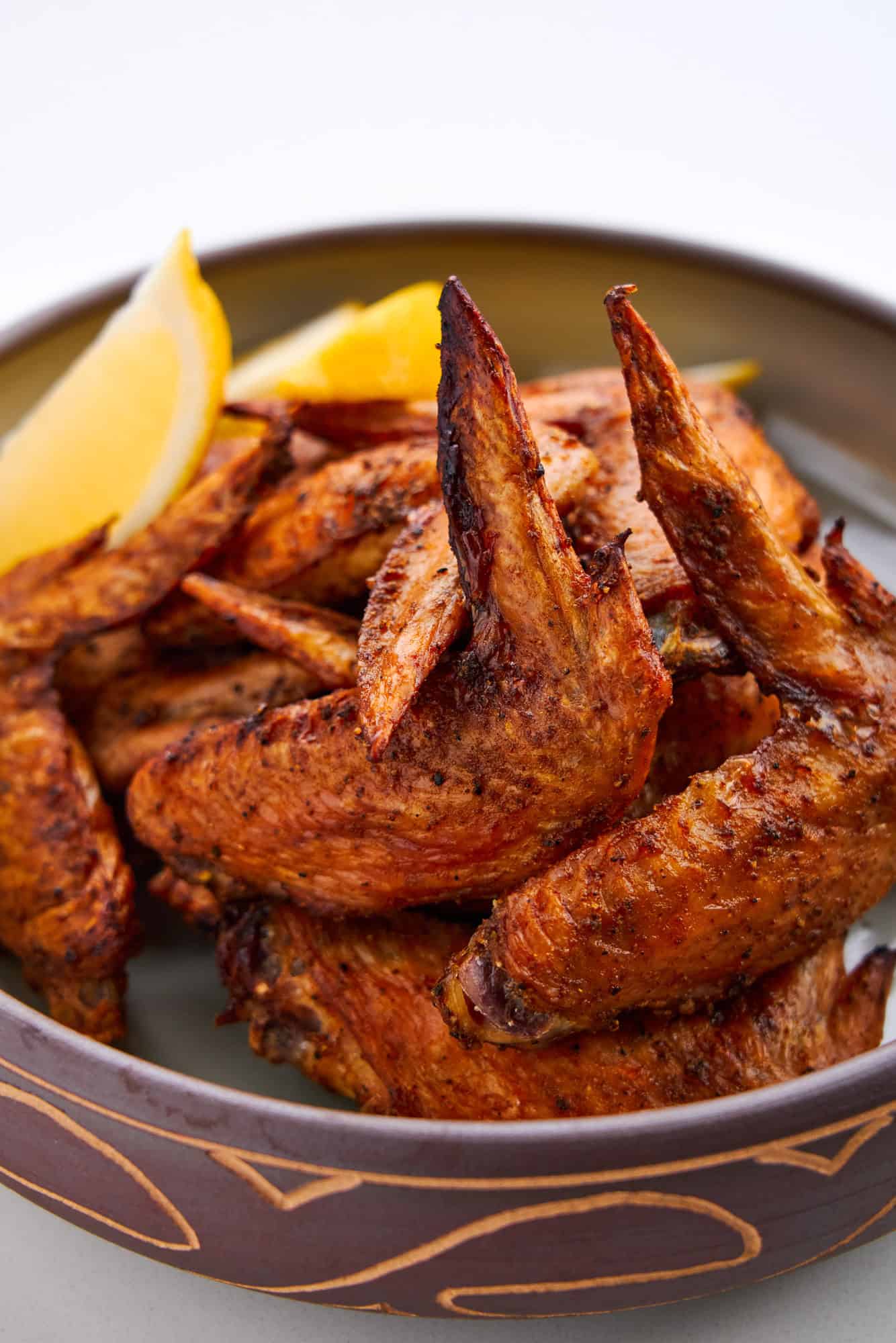 Crispy, spicy chicken wings from the oven.