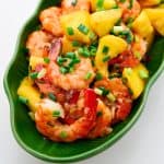 Tangy and savory, shrimp and pineapples are a perfect pair.