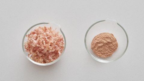 Katsuobushi made into a powder.