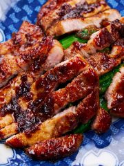 Taiwanese style glazed pork chops.