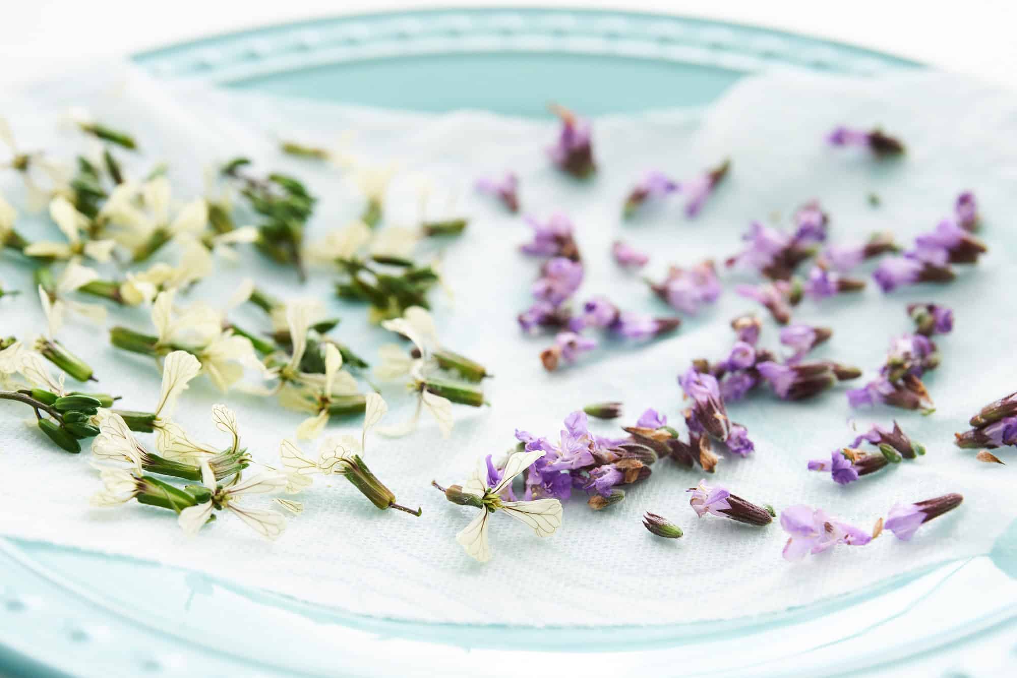 Edible flowers.