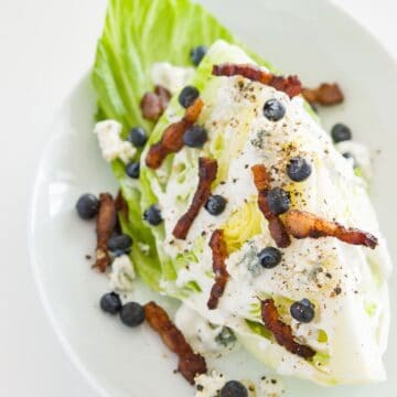 A delightful contrast of textures and flavors, this Wedge Salad is as fun to eat as it looks.