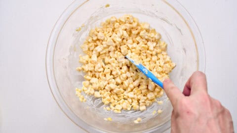 Mayonnaise is the secret to these delicious tempura balls.