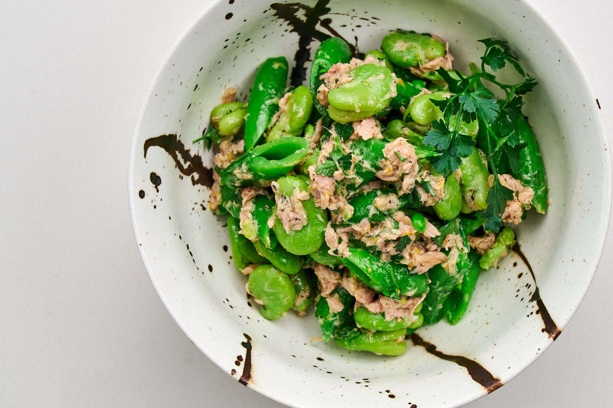 Fava bean salad from above.